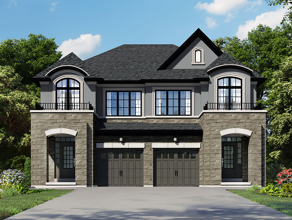 Render of Natura Semi-Detached Home in Whitby Ontario