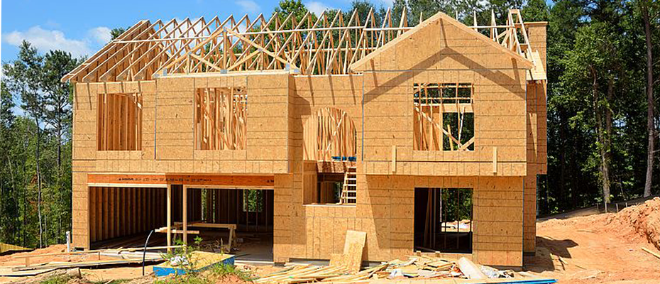 Custom Home at Framing Stage